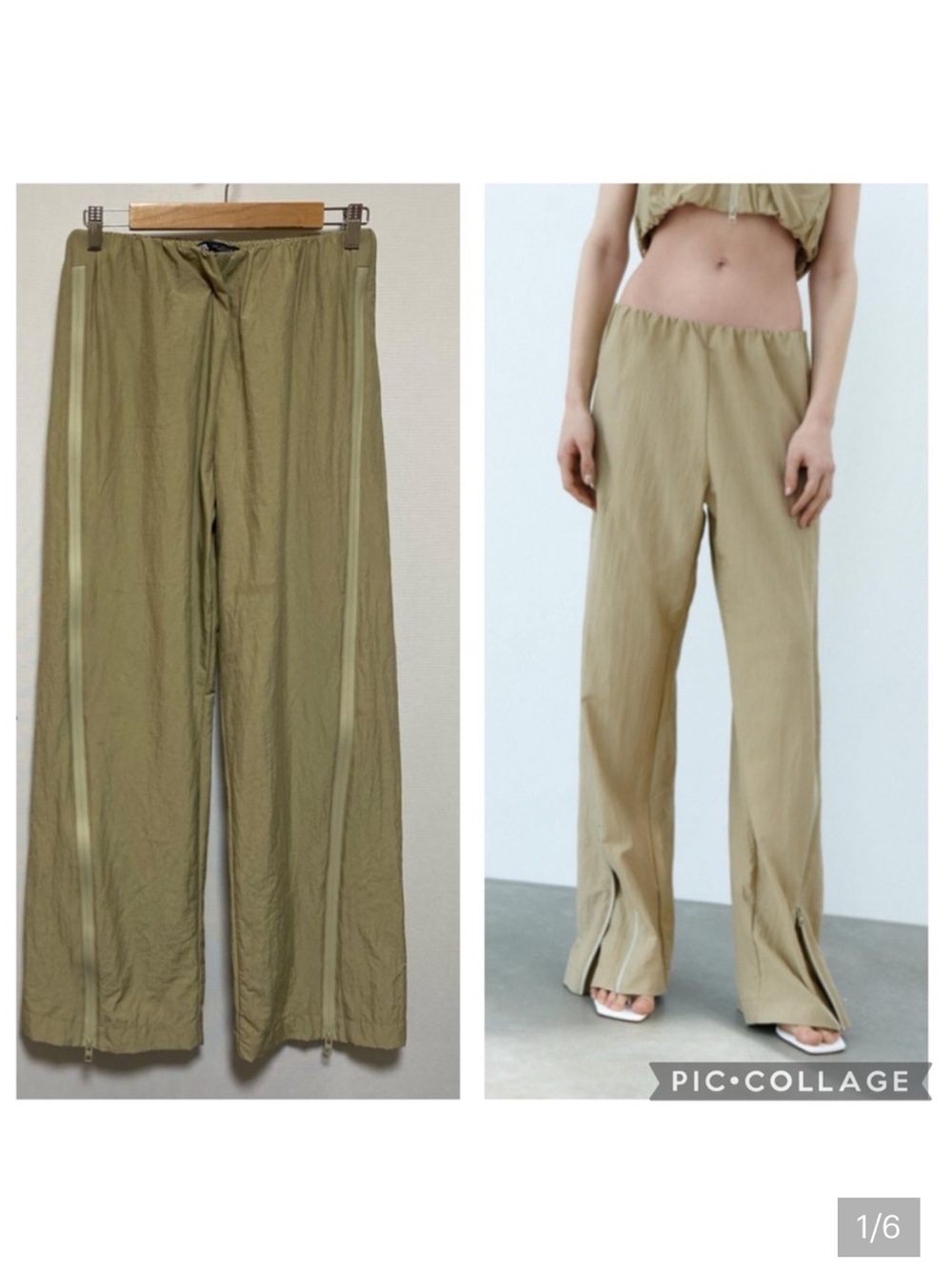 Zara NWT pants with zippers 5427/414